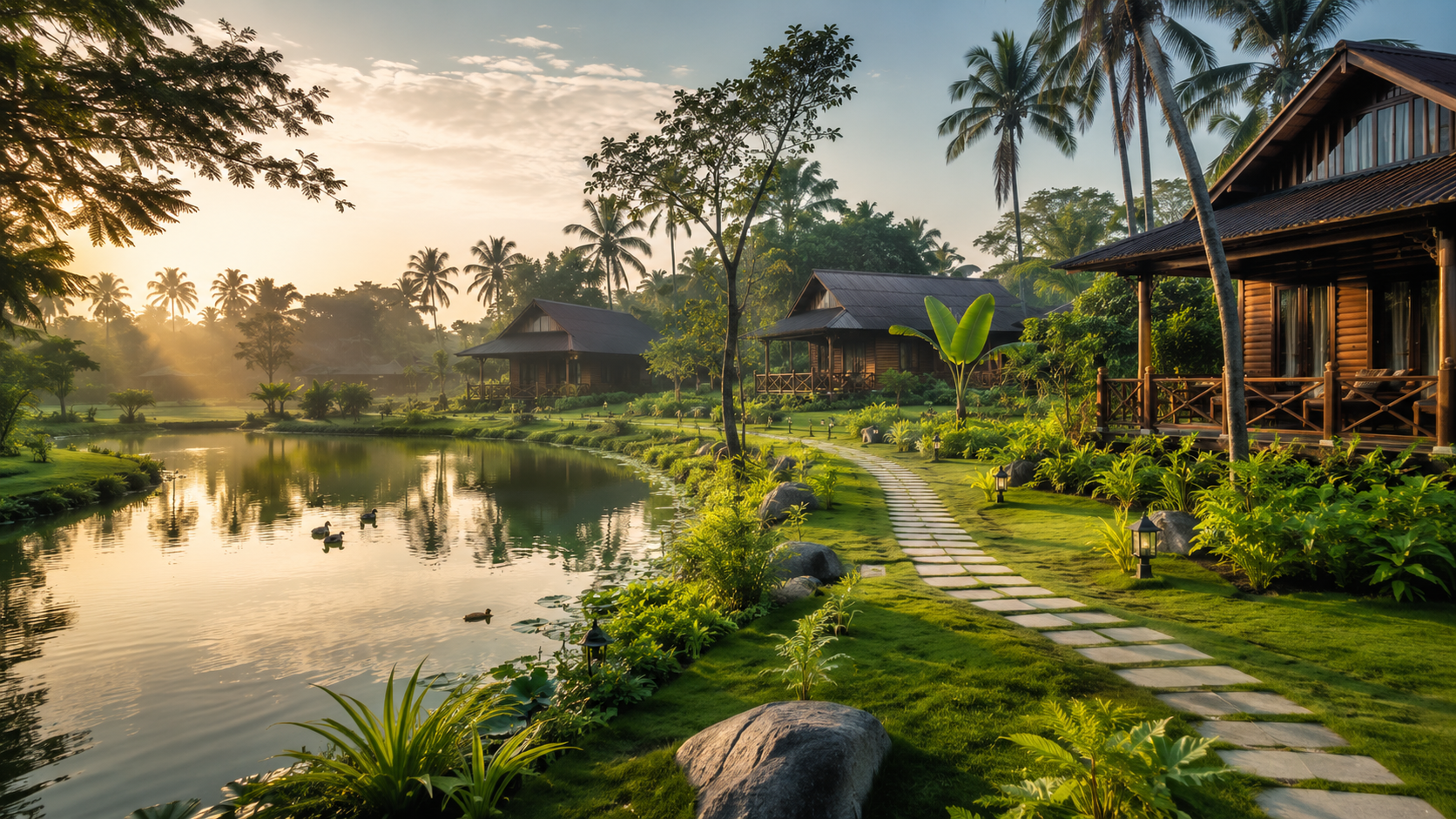 Agro resort lakeside cottages
